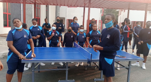 Table tennis at SJP2 College Uyo