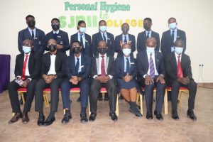 Newly inaugurated prefects with management staff of SJPIIC